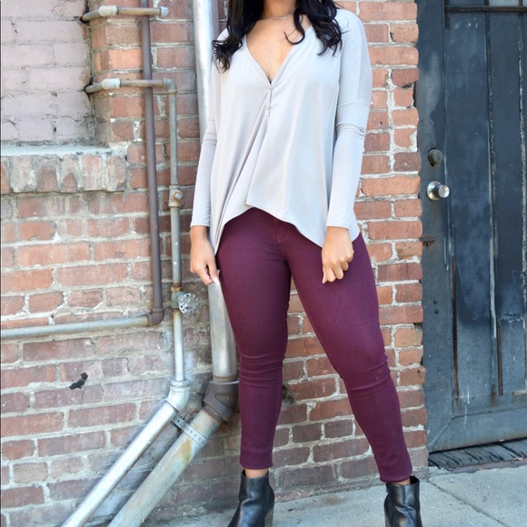 Burgundy Jeans **LAST ONES! - Picture 5 of 5